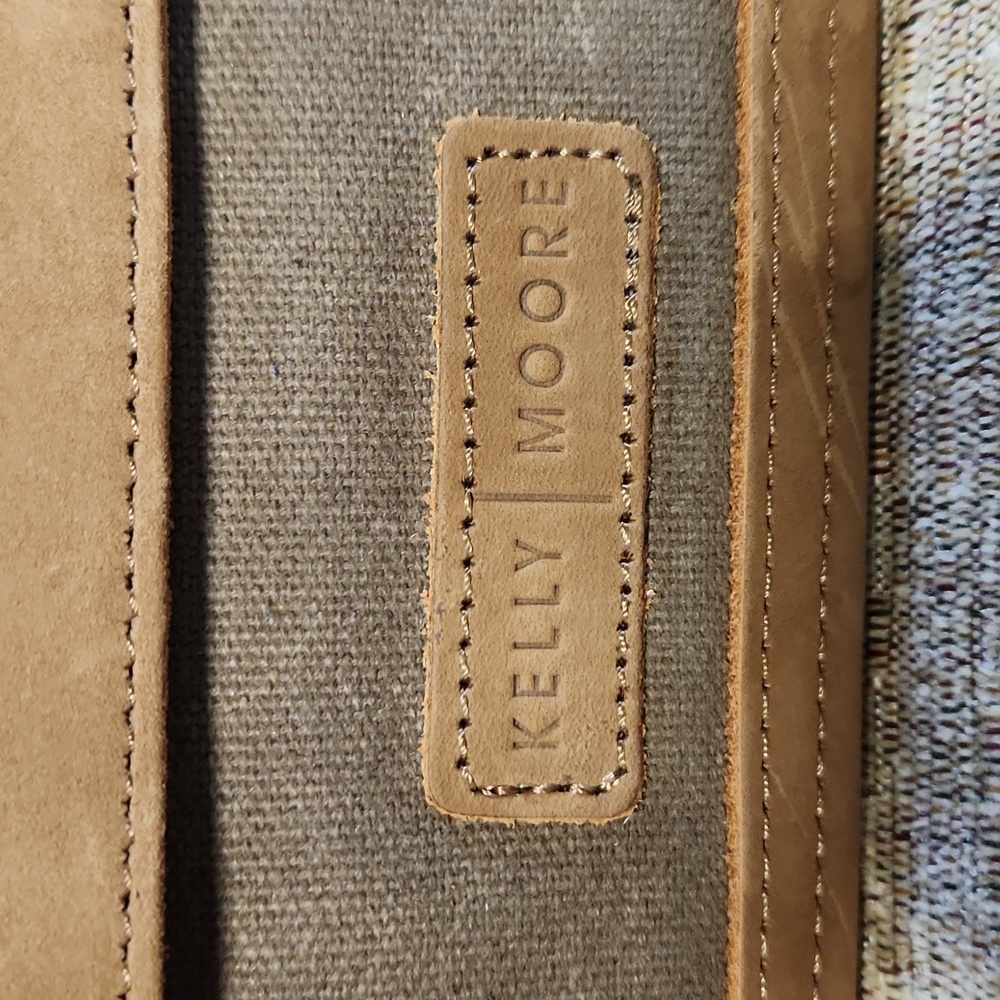 New Kelly Moore Gadget Clutch Tech Organizer Wallet Canvas Leather Hand Strap - Picture 6 of 12